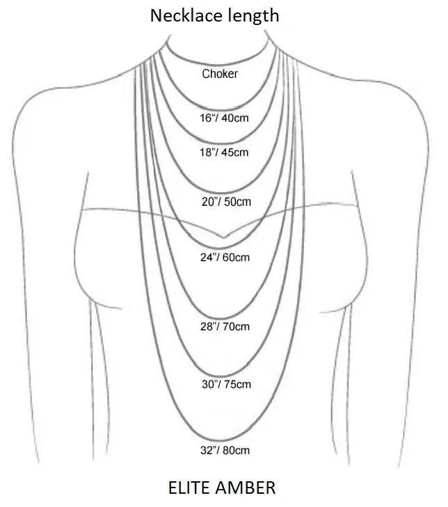 Amber necklace "Overlapping rain"