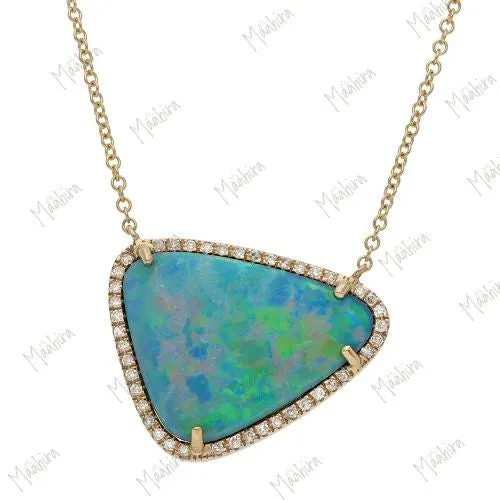 Australian Diamond Opal Necklace