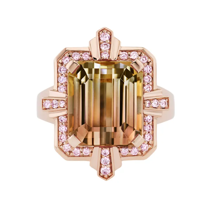 Bi-Color Tourmaline Cocktail Ring