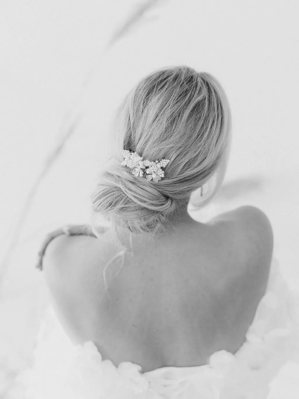bridal headpiece with brass flowers BERTHA- 24020