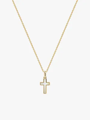 Cross Opal Necklace