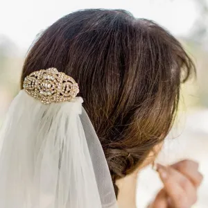 Elise, Gold Art Deco Style Comb