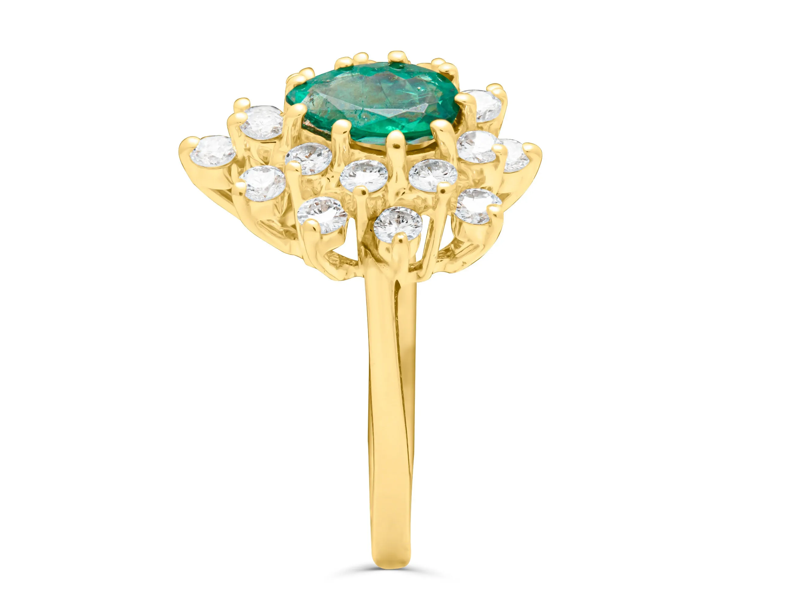 Emerald Pear Cut Royalty Ring (needs diamond weight)