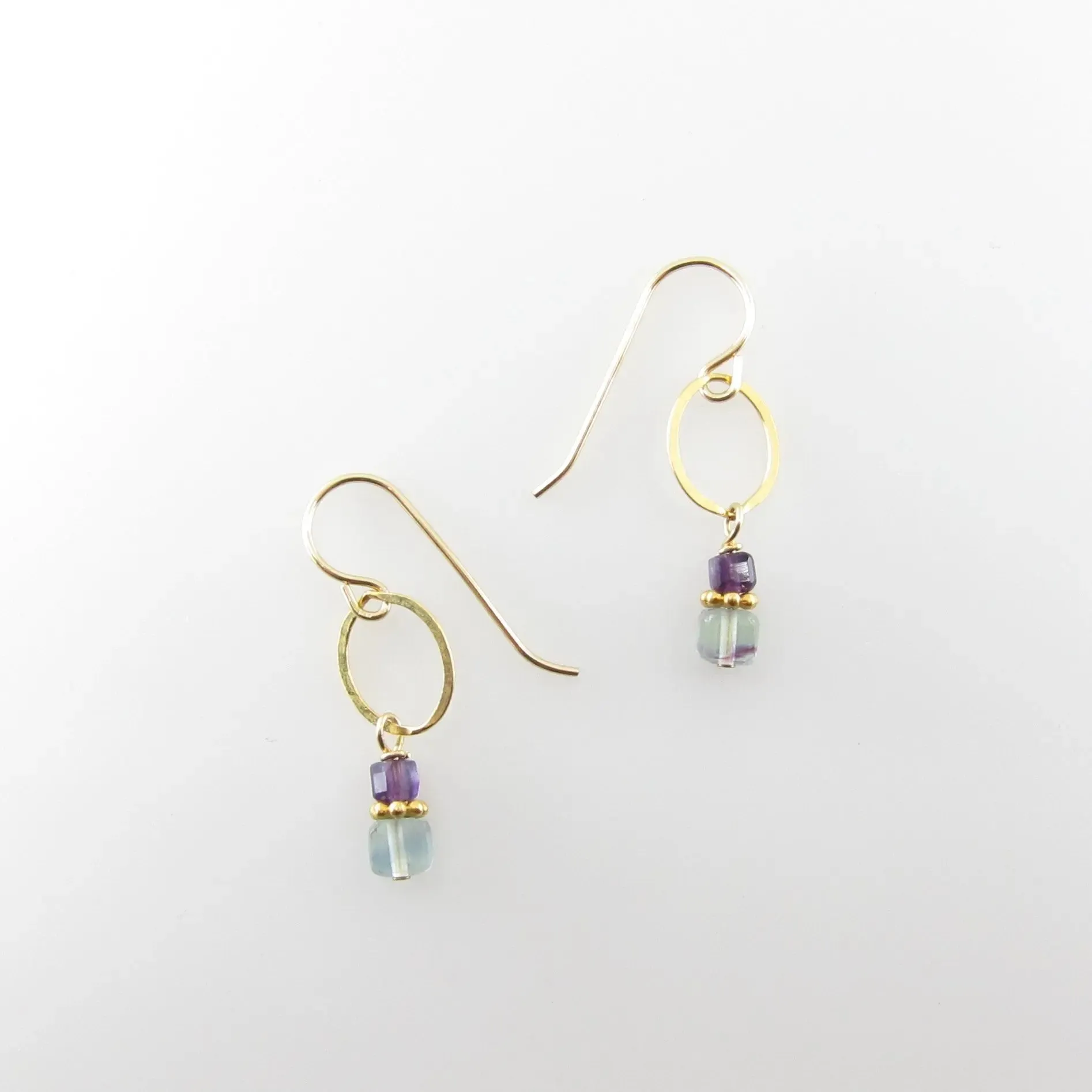 Rainbow Fluorite Earrings