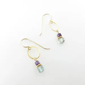 Rainbow Fluorite Earrings
