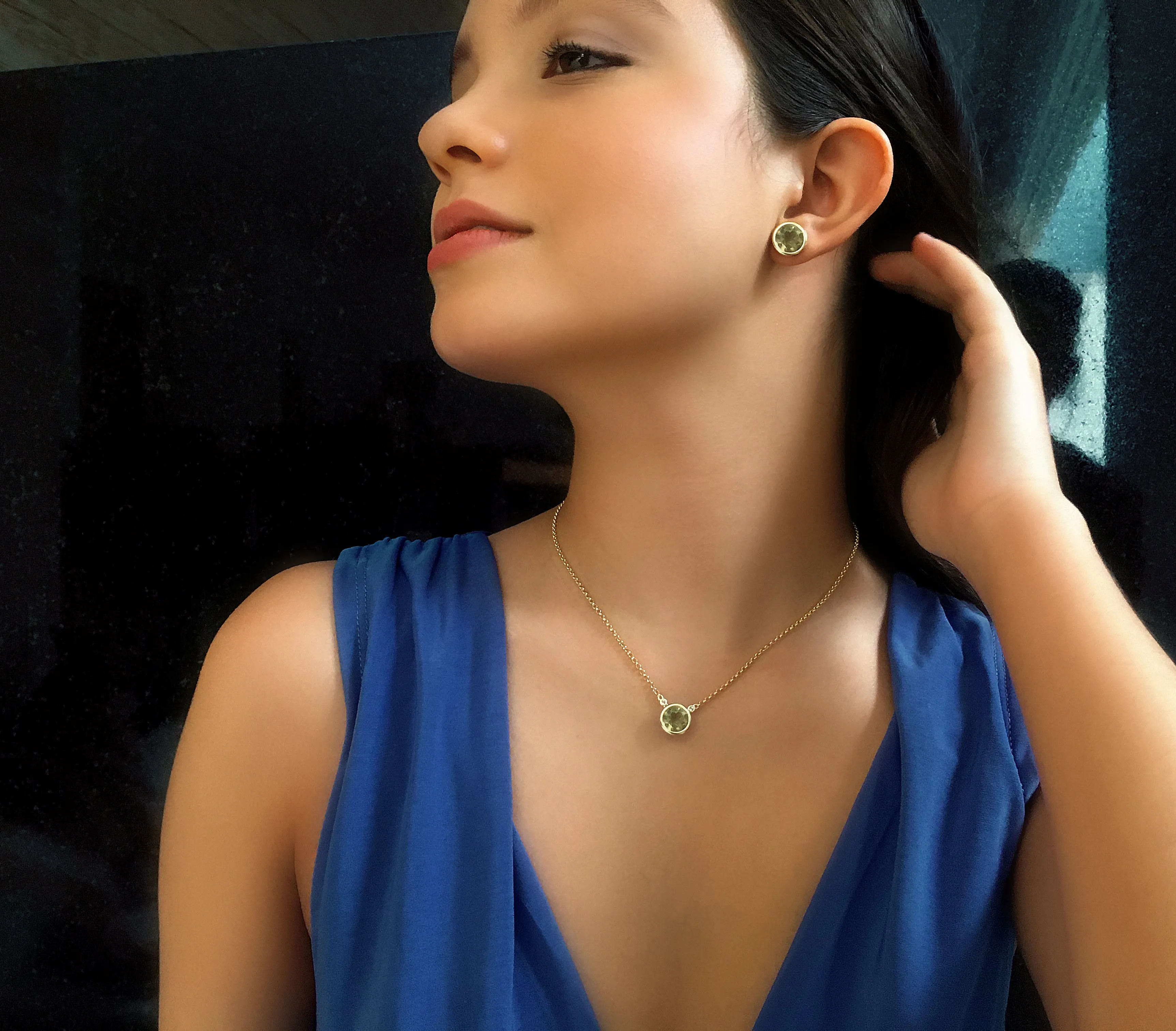 SIGNATURE Necklace (1287) - Opal Quartz / YG
