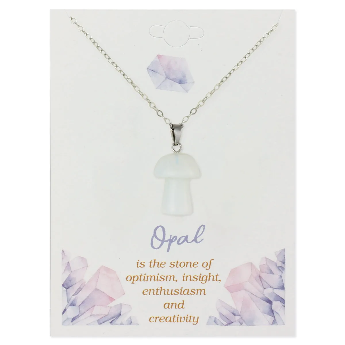 Stone Mushroom Necklace