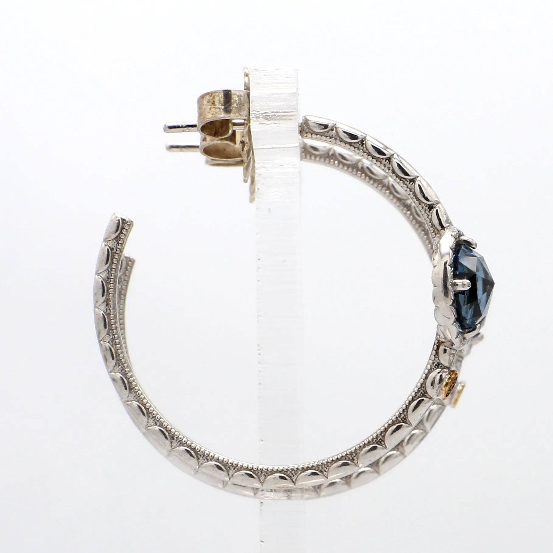 TACORI Blue Topaz Hoop Earrings
