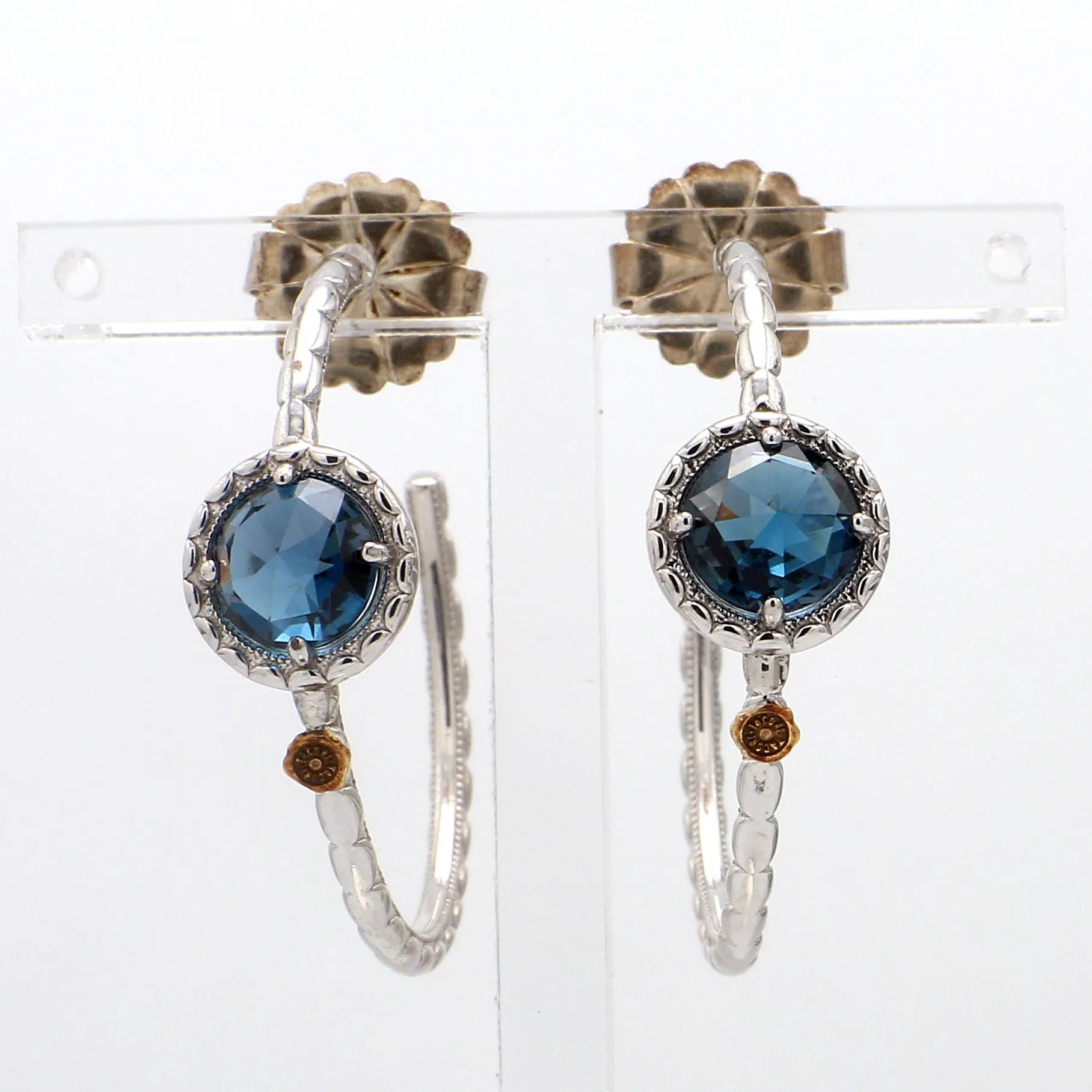 TACORI Blue Topaz Hoop Earrings