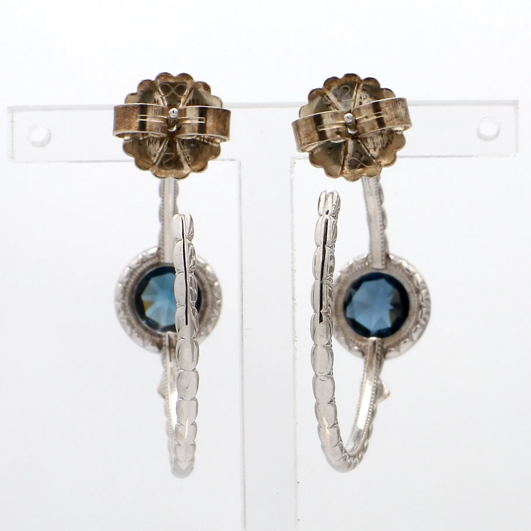 TACORI Blue Topaz Hoop Earrings
